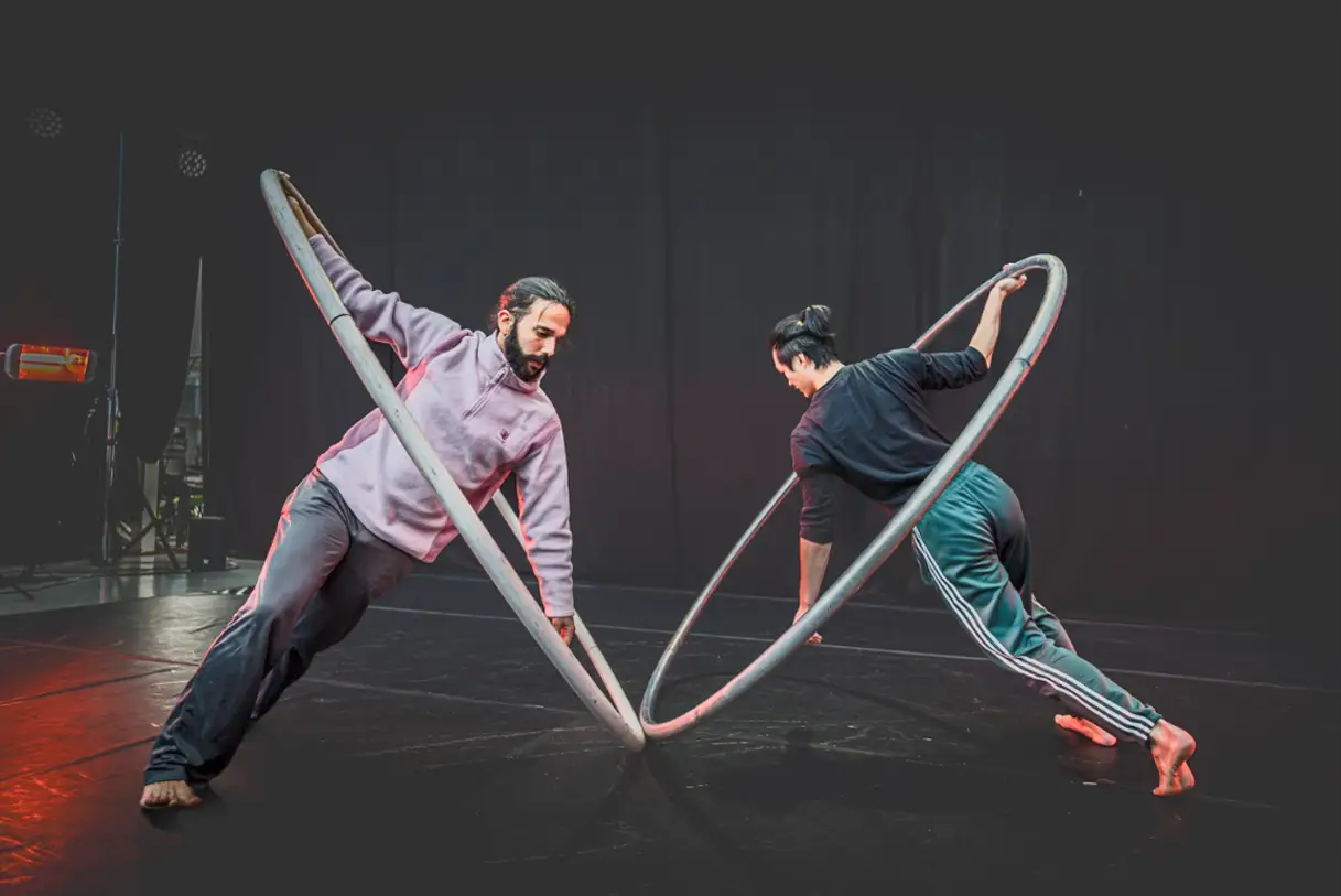 Alvin Yong y Alan Secades - Rima - residencia artistica de circo en madrid - El Invernadero