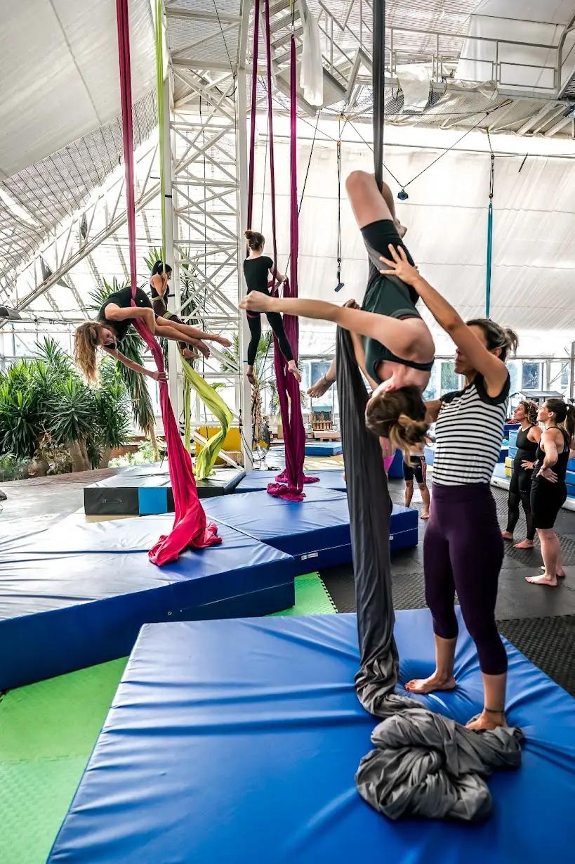Clases de telas aéreas en El Invernadero Circo (Madrid)